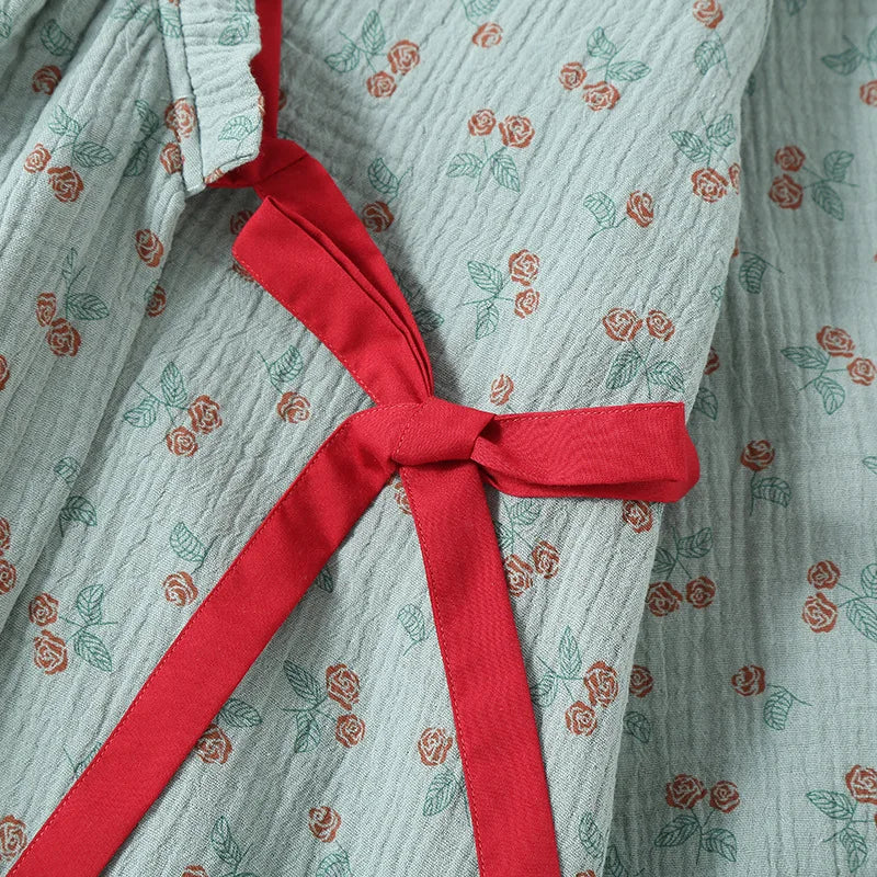 Cherry Blossom Cotton Kimono Set