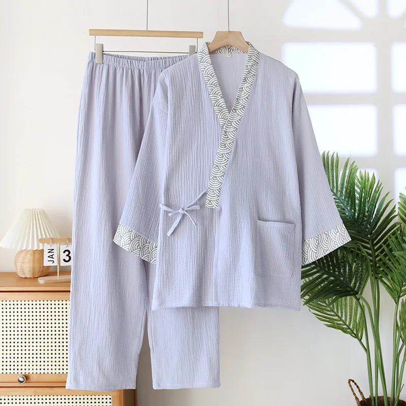 Comfortable Cotton Kimono Set