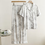 Conjunto de pijama corto gris