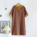 Natural Floral Cotton Nightdress