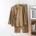 Conjunto de kimono de gasa de algodón