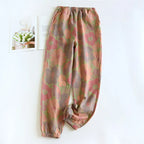Pantalón de pijama retro de jacquard
