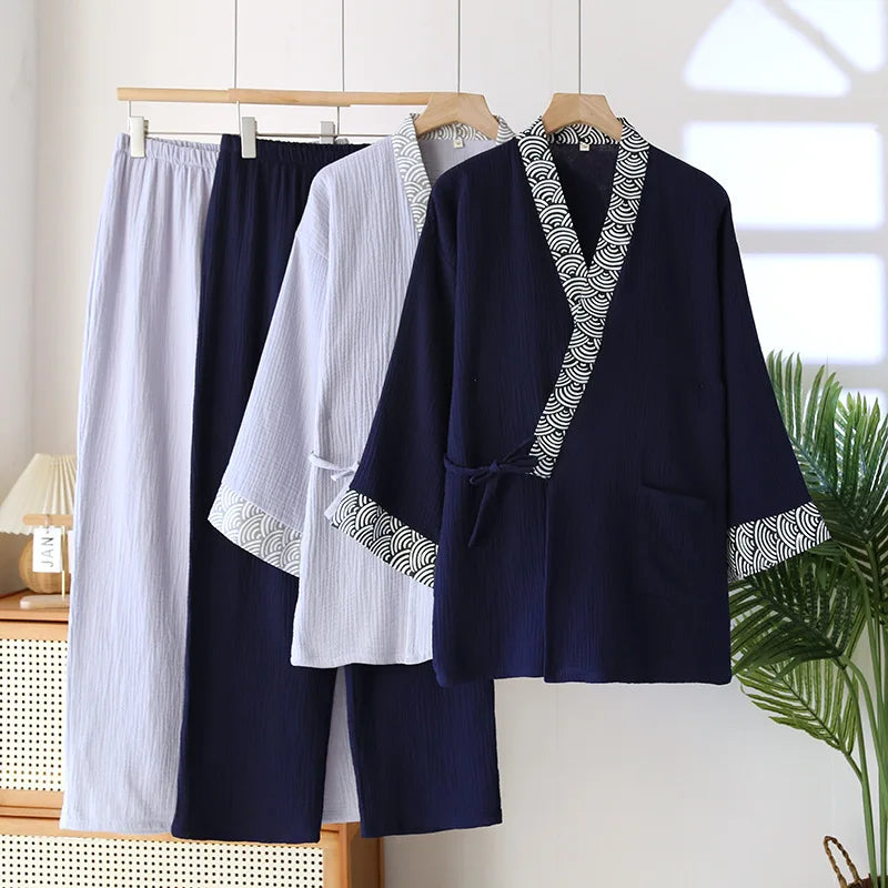 Comfortable Cotton Kimono Set