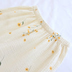 Conjunto de kimono de crepé de primavera