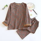 Conjunto de pijama retro transpirable