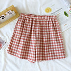 Shorts cortos de cuadros