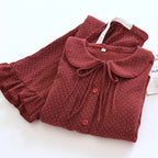 Bow-Detail Cotton Set