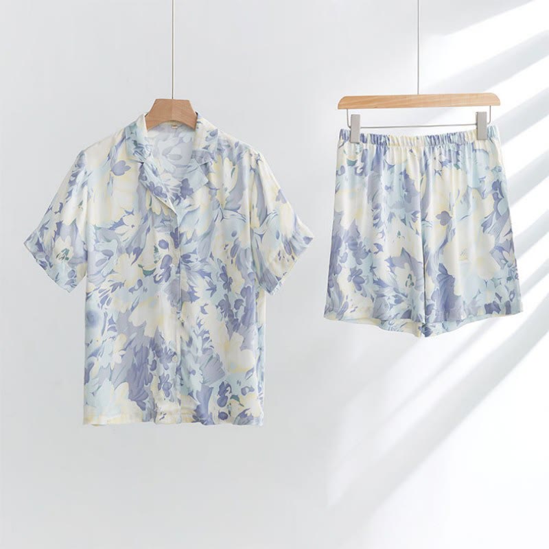 Conjunto de estar azul corto