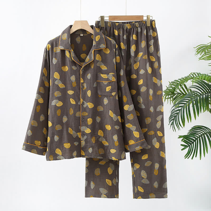 Conjunto de pijama de algodón de lujo