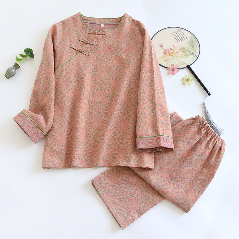 Conjunto de pijama retro transpirable