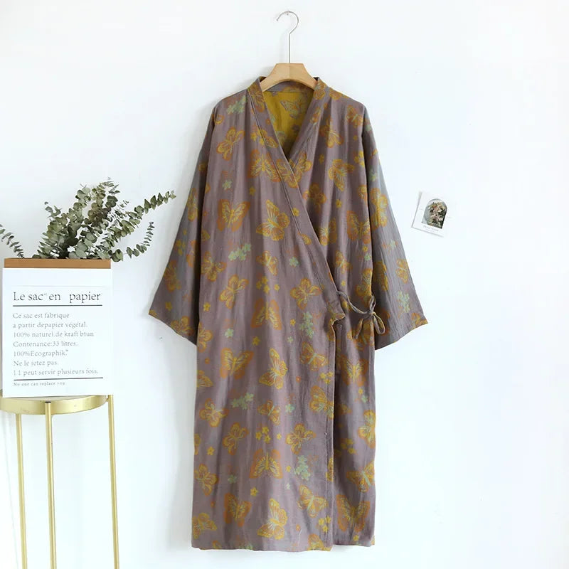 Comfortable Reversible Jacquard Bathrobe