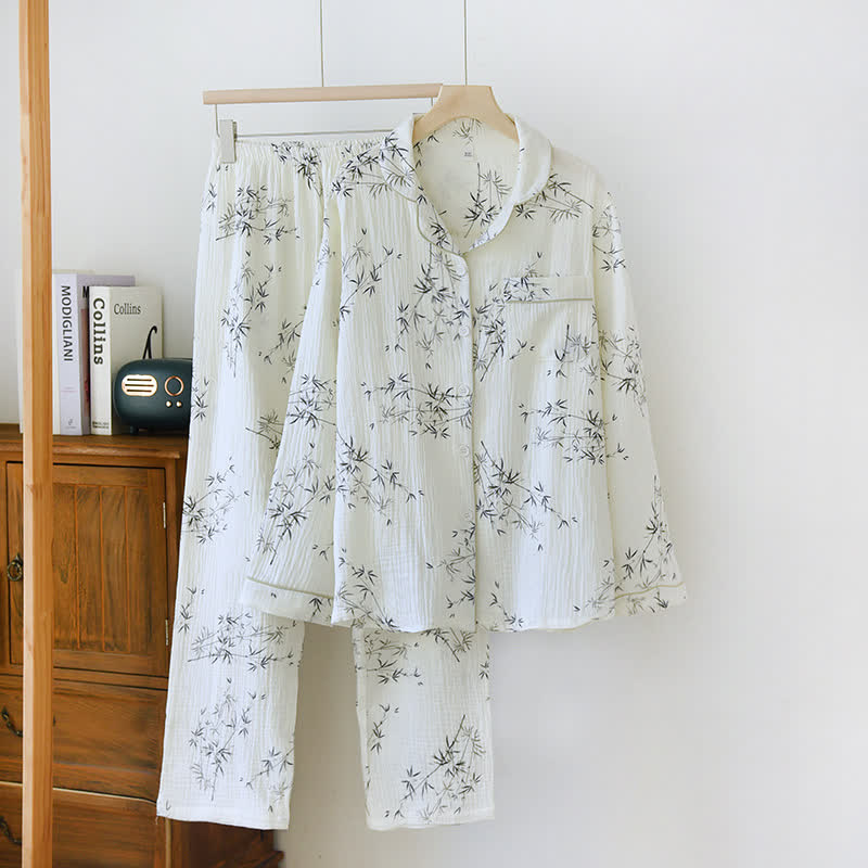 Bamboo Lapel Loungewear Set