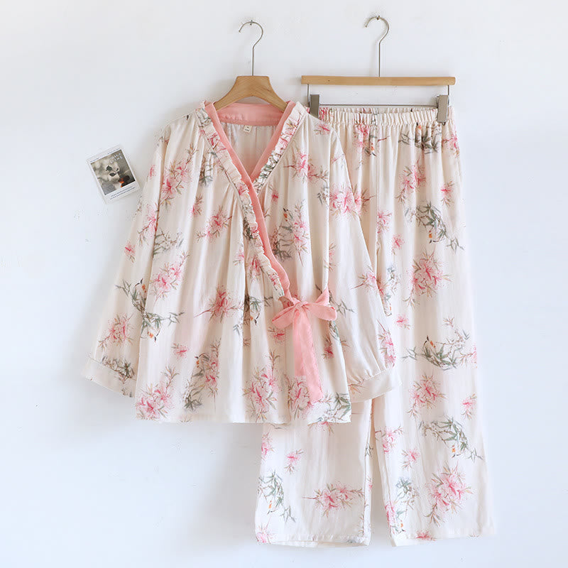 Conjunto de kimono Flor de Lirio