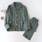 Conjunto de pijama largo, elegante y minimalista