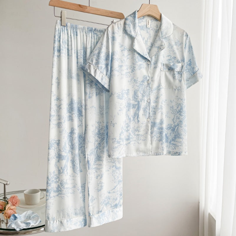 Conjunto de pijama corto gris