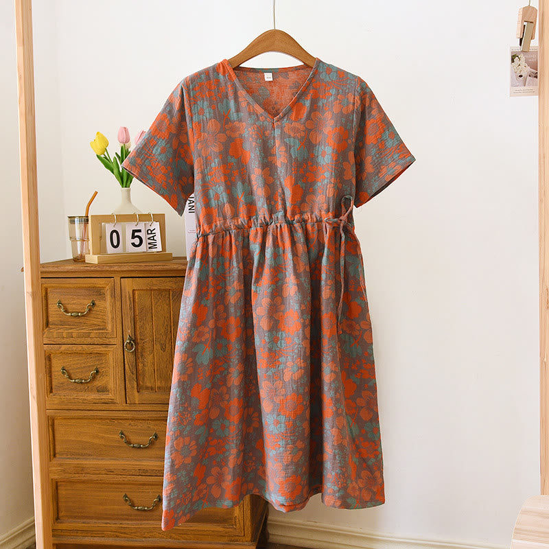 Camisón corto de flores