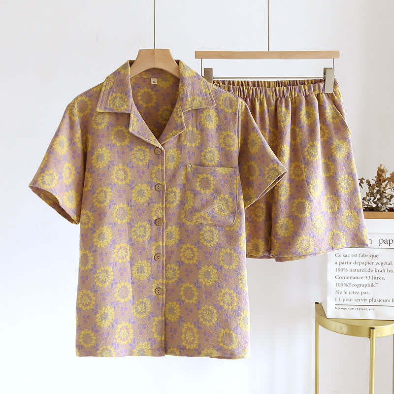Pure Cotton Floral Pajama Set