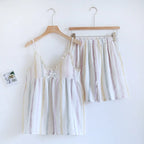 Conjunto de shorts de crepé para verano