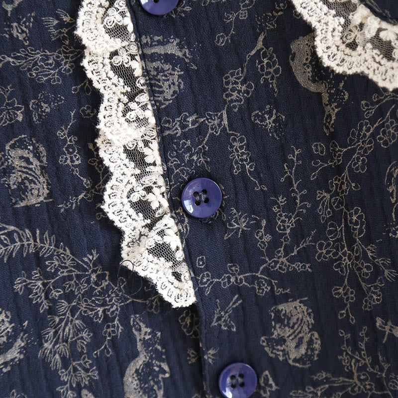 Rural Swan Flower Cotton Set