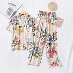 Conjunto de ropa de descanso de mariposa