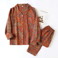 Conjunto de pijama vintage rojo