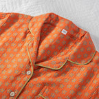 Conjunto de pijama largo de color sólido