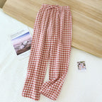Comfortable plaid pajama bottoms