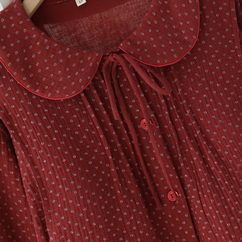 Bow-Detail Cotton Set
