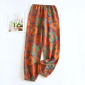 Pantalón de pijama retro de jacquard