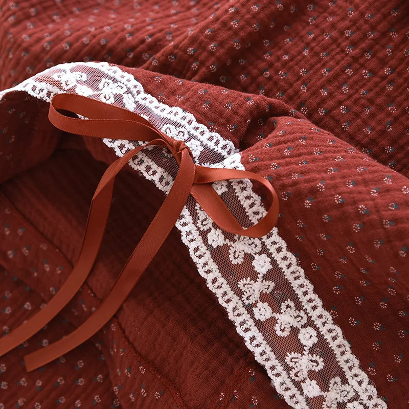 Bow-Detail Cotton Set