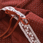 Bow-Detail Cotton Set