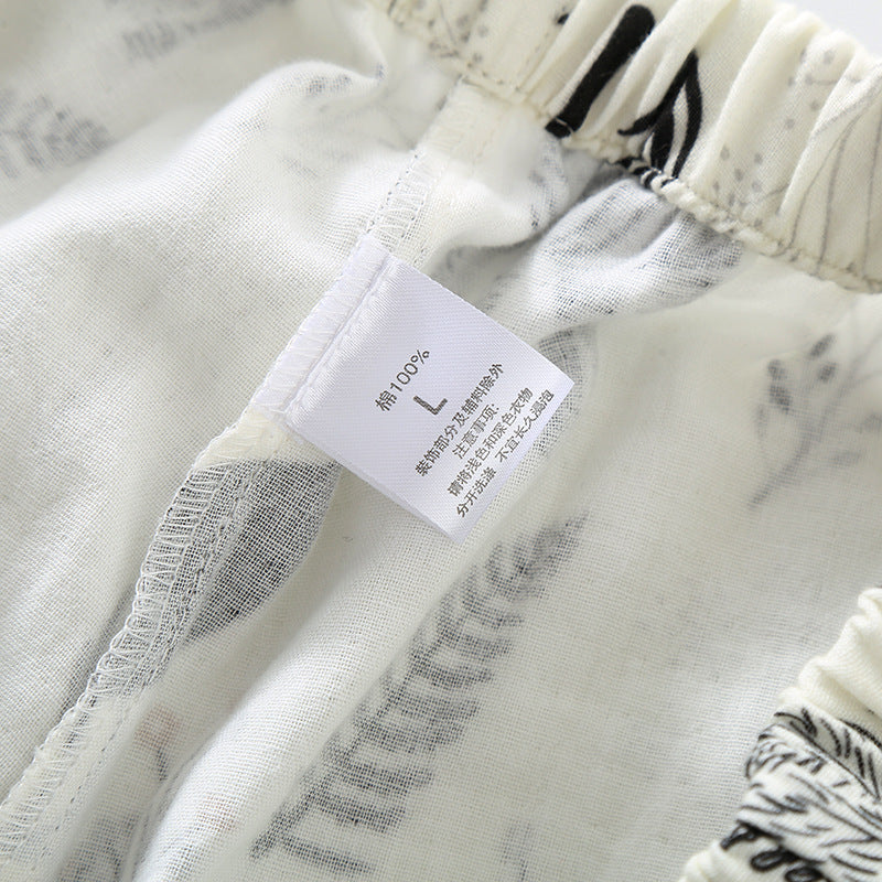 Conjunto de pijama de algodón con diseño de cebra