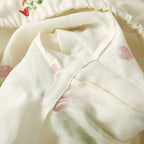 Strawberry Print Cotton Pajama Set