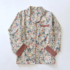 Wildflower-Patterned Classic Collar Pajama Set