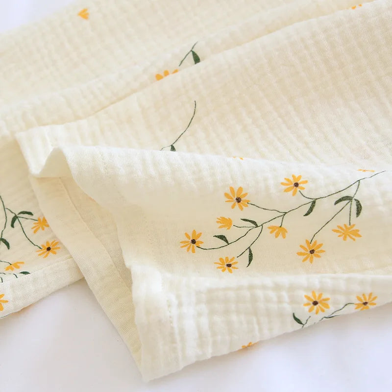 Conjunto de kimono de crepé de primavera
