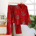 Conjunto de patrones étnicos rojos