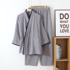 Elegant Crepe Kimono Set