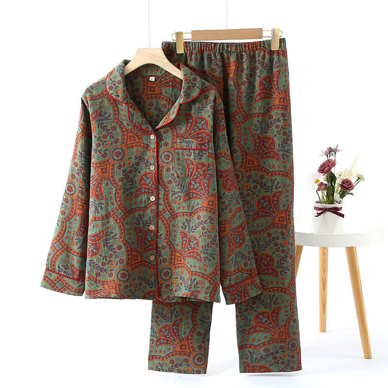 Conjunto de algodón Folk