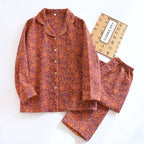 Colorful Patterned Long Pajama Set