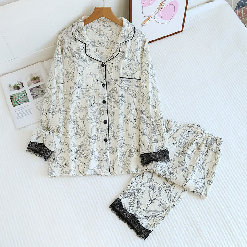 Floral Pajama Set
