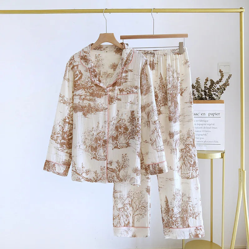 Conjunto de pijama de algodón con diseño especial