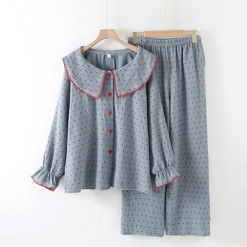 Conjunto de pijama de algodón Ruby Charm