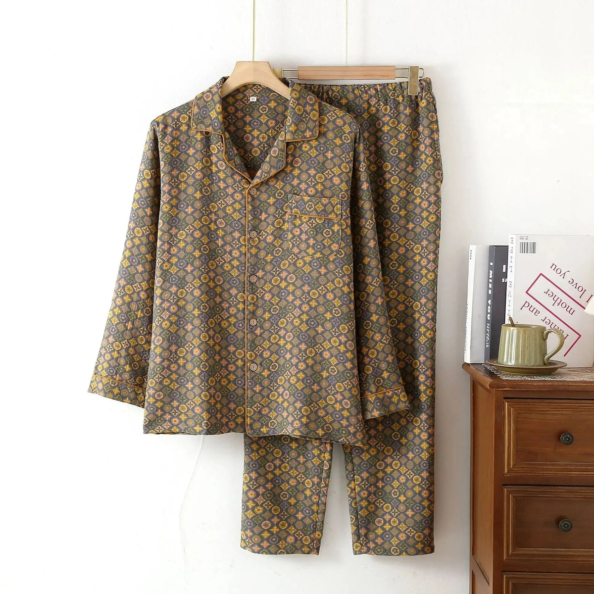 Conjunto de pijama retro vintage